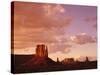 Mitten Buttes at Sunset in Monument Valley Navajo Tribal Park-James Randklev-Stretched Canvas