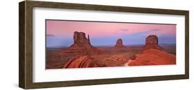 Mittens in Monument Valley, Arizona-Frank Krahmer-Framed Giclee Print