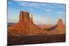 Mittens in Panoramic Landscape at Sunset, Monument Valley, Utah-Bill Bachmann-Mounted Photographic Print