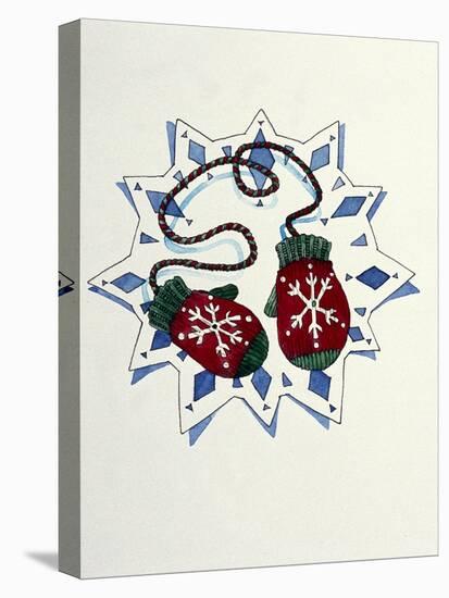 Mittens-Wendy Edelson-Stretched Canvas