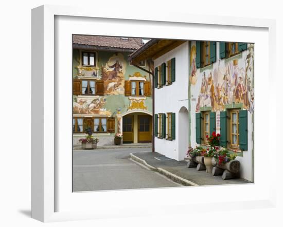Mittenwald, Luftlmalerei, Bavaria, Germany-Alan Copson-Framed Photographic Print