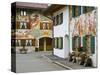 Mittenwald, Luftlmalerei, Bavaria, Germany-Alan Copson-Stretched Canvas