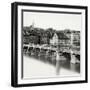 Mittlere Brucke over Rhine River in Basel-null-Framed Photographic Print