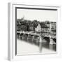 Mittlere Brucke over Rhine River in Basel-null-Framed Photographic Print