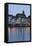 Mittlere Rheinbrucke Bridge and Martinskirche Church-Markus Lange-Framed Stretched Canvas