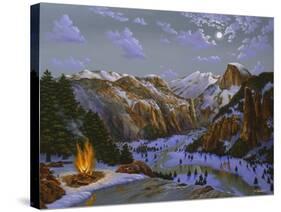 Miwok Indians At Yosemite-Eduardo Camoes-Stretched Canvas