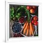 Mix of Fruits, Vegetables and Berries-Natasha Breen-Framed Photographic Print