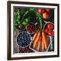 Mix of Fruits, Vegetables and Berries-Natasha Breen-Framed Photographic Print