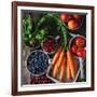 Mix of Fruits, Vegetables and Berries-Natasha Breen-Framed Photographic Print