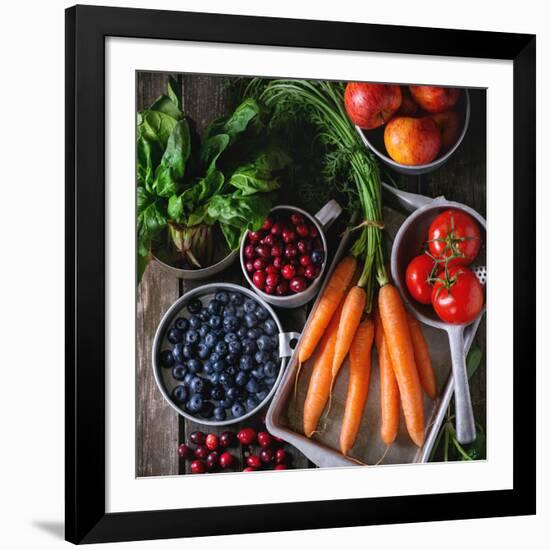 Mix of Fruits, Vegetables and Berries-Natasha Breen-Framed Photographic Print