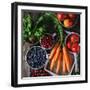 Mix of Fruits, Vegetables and Berries-Natasha Breen-Framed Photographic Print