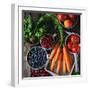 Mix of Fruits, Vegetables and Berries-Natasha Breen-Framed Photographic Print