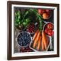 Mix of Fruits, Vegetables and Berries-Natasha Breen-Framed Giclee Print