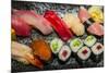 Mix Sushi Plate, Kyoto, Japan-Stefano Politi Markovina-Mounted Photographic Print