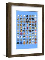 Mixed - Animaru Cartoon Animal Print-Animaru-Framed Giclee Print