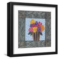 Mixed Bouquet-James Hussey-Framed Art Print