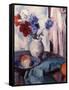 Mixed Carnations and Cornflowers in a Pottery Vase, C.1931-Samuel John Peploe-Framed Stretched Canvas