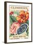 Mixed Climbers Seed Packet-null-Framed Art Print