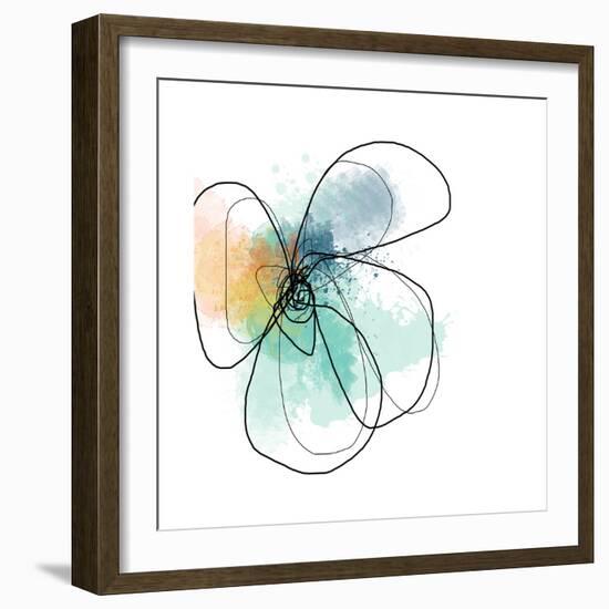 Mixed Color Petals-Jan Weiss-Framed Art Print