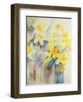 Mixed Daffodils in a Tank-Karen Armitage-Framed Giclee Print