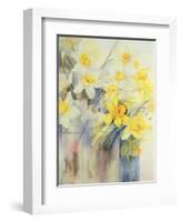 Mixed Daffodils in a Tank-Karen Armitage-Framed Giclee Print