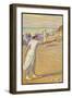 Mixed Doubles by the Sea-L. Tanquerey-Framed Art Print