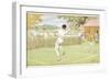 Mixed Doubles in the Grounds of a Stately Home-C.m. Brock-Framed Photographic Print