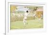 Mixed Doubles in the Grounds of a Stately Home-C.m. Brock-Framed Photographic Print