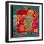 MIXED FLORAL COLLAGE-Linda Arthurs-Framed Giclee Print