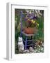 Mixed Flowers and Old Chair, Seattle, Washington, USA-Terry Eggers-Framed Photographic Print