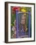 Mixed Flowers and Old Chair, Seattle, Washington, USA-Terry Eggers-Framed Photographic Print