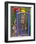 Mixed Flowers and Old Chair, Seattle, Washington, USA-Terry Eggers-Framed Photographic Print