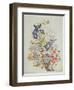 Mixed Flowers in a Cornucopia, C.1768-Thomas Robins-Framed Giclee Print