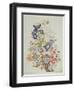 Mixed Flowers in a Cornucopia, C.1768-Thomas Robins-Framed Giclee Print