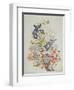 Mixed Flowers in a Cornucopia, C.1768-Thomas Robins-Framed Giclee Print