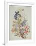 Mixed Flowers in a Cornucopia, C.1768-Thomas Robins-Framed Giclee Print