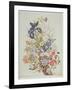 Mixed Flowers in a Cornucopia, C.1768-Thomas Robins-Framed Giclee Print