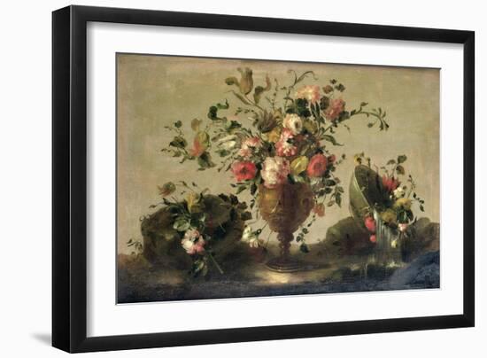 Mixed Flowers in a Gilt Goblet-Guardi-Framed Giclee Print