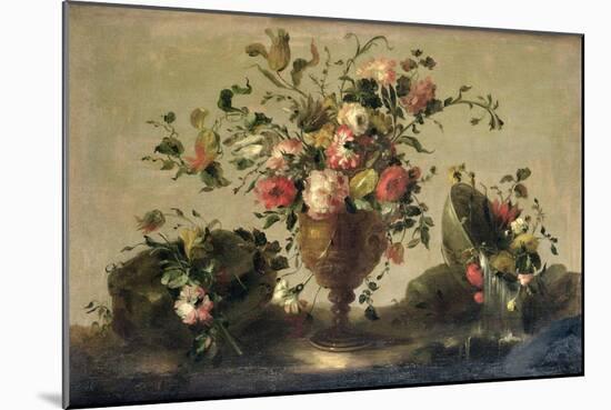 Mixed Flowers in a Gilt Goblet-Guardi-Mounted Giclee Print