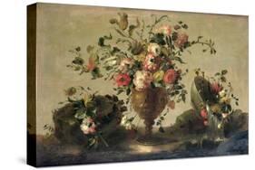 Mixed Flowers in a Gilt Goblet-Guardi-Stretched Canvas