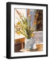 Mixed Flowers in Jug-Richard Akerman-Framed Giclee Print