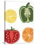 Mixed Fruit and Vegetable Slices Seeds-Margarets-Stretched Canvas