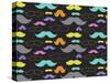 Mixed Mustaches-Joanne Paynter Design-Stretched Canvas