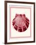 Mixed Nautical Coral on Cream b-Fab Funky-Framed Art Print