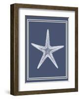 Mixed Nautical White on Indigo Blue a-Fab Funky-Framed Art Print