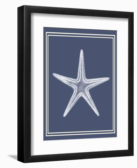 Mixed Nautical White on Indigo Blue a-Fab Funky-Framed Art Print