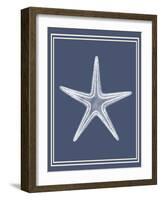 Mixed Nautical White on Indigo Blue a-Fab Funky-Framed Art Print