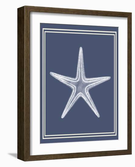 Mixed Nautical White on Indigo Blue a-Fab Funky-Framed Art Print