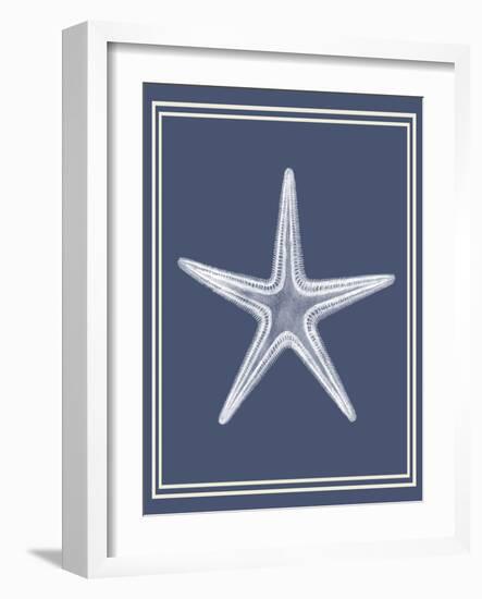 Mixed Nautical White on Indigo Blue a-Fab Funky-Framed Art Print