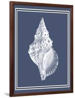 Mixed Nautical White on Indigo Blue c-Fab Funky-Framed Art Print